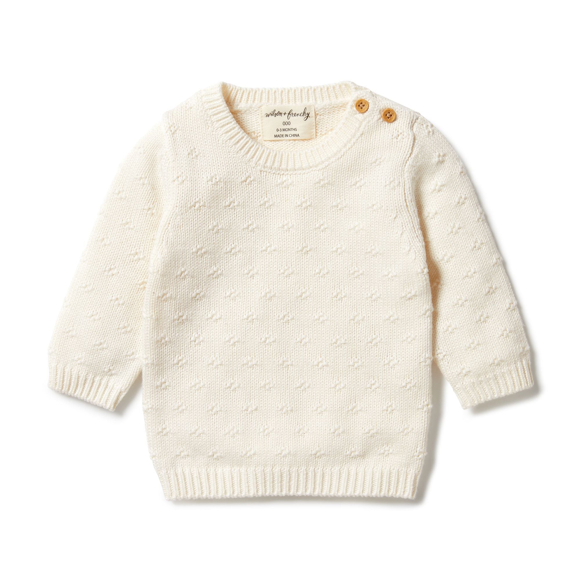 Wilson & Frenchy Knitted Ditsy jumper gardenia