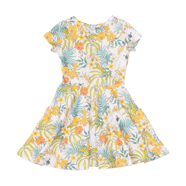 Rock Your Baby Matilda waisted dress in white