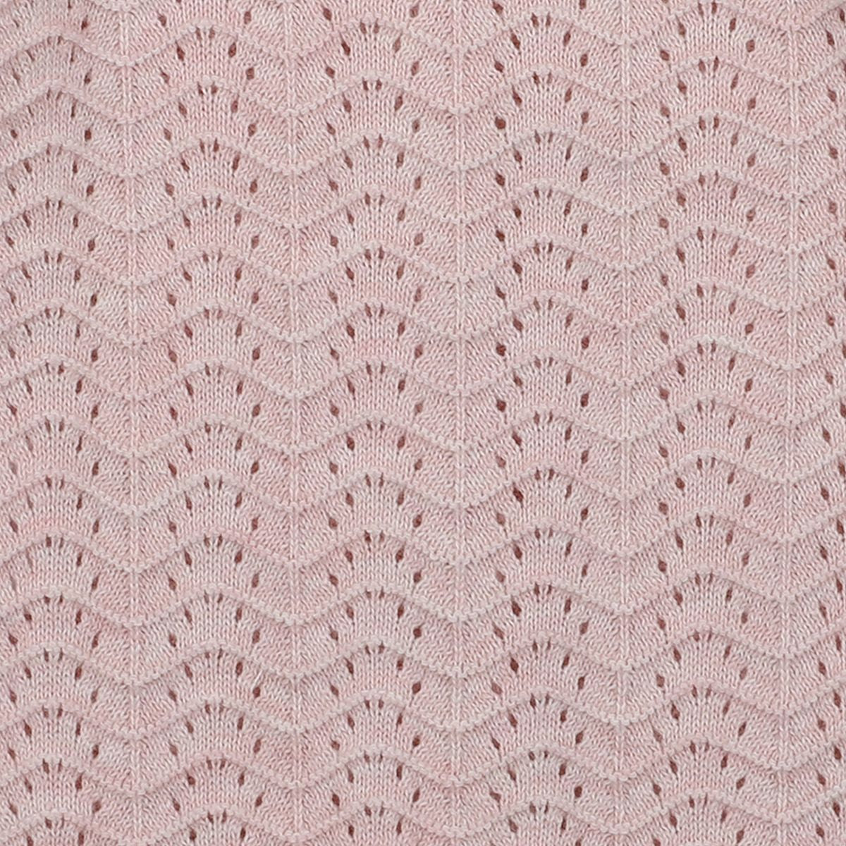 Bebe pointelle cardigan in dusty pink