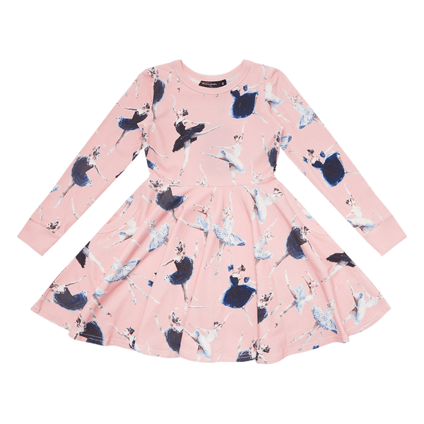 Rock Your Baby Jete Waisted dress in pink