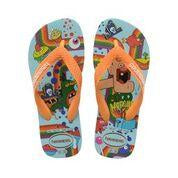 Havaianas Kids rubber thongs Cartoon in multi colour print