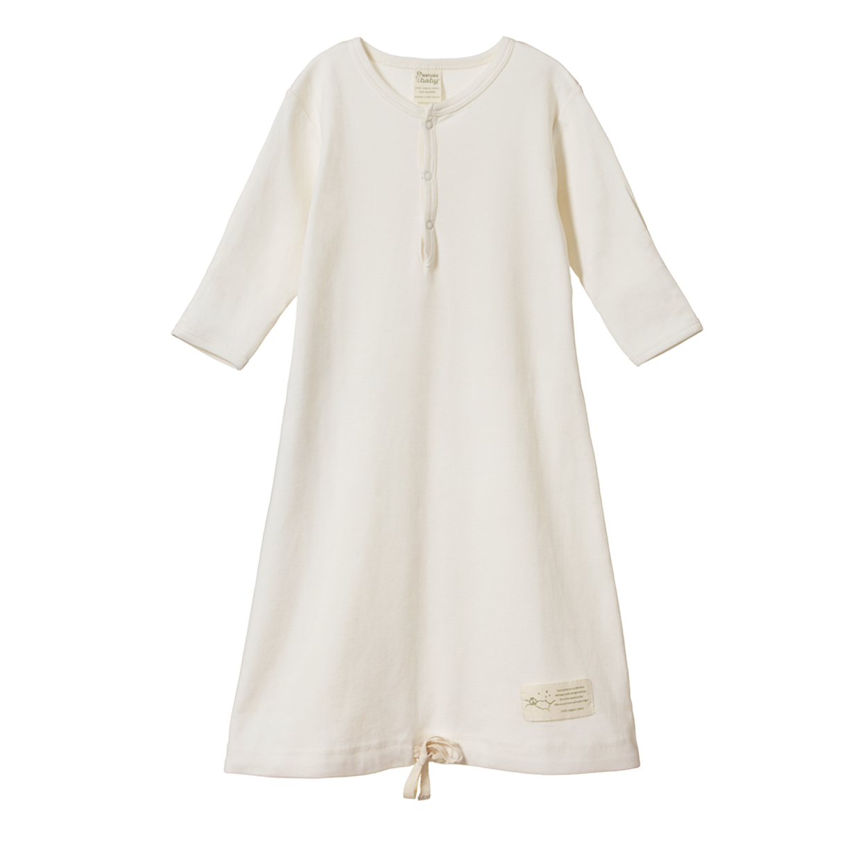 Nature Baby Cotton Sleeping Gown in natural