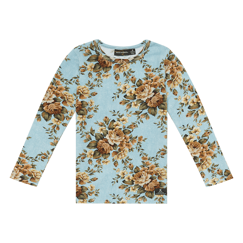 Rock Your Baby Winter Bloom T-Shirt in floral