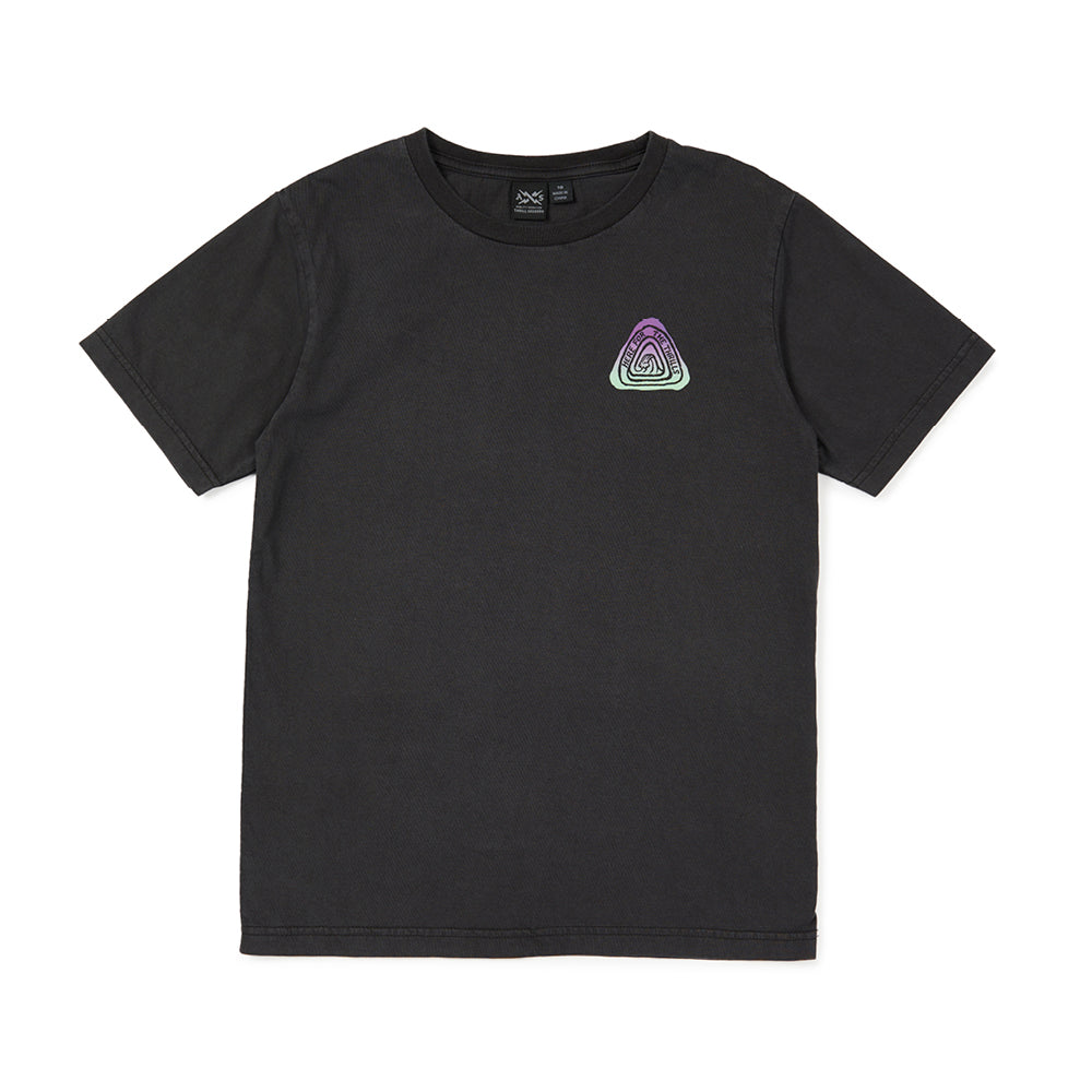 Alphabet Soup Troppo Tee Washed in Black