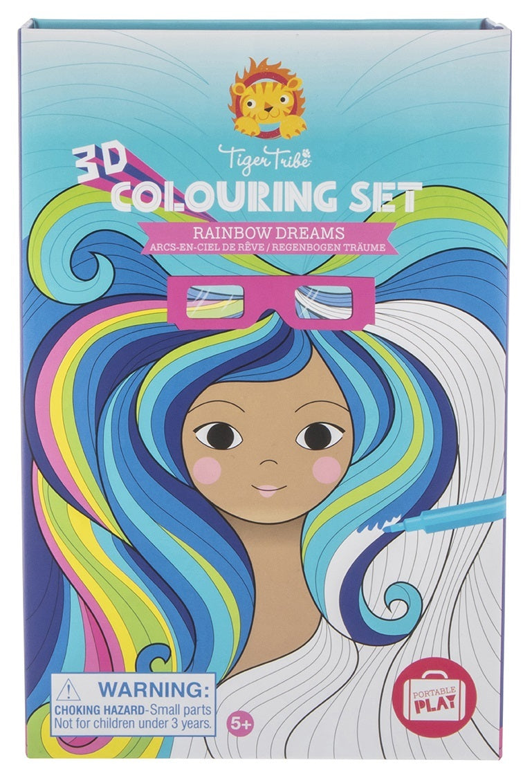 Tiger Tribe 3D colouring set Rainbow Dreams