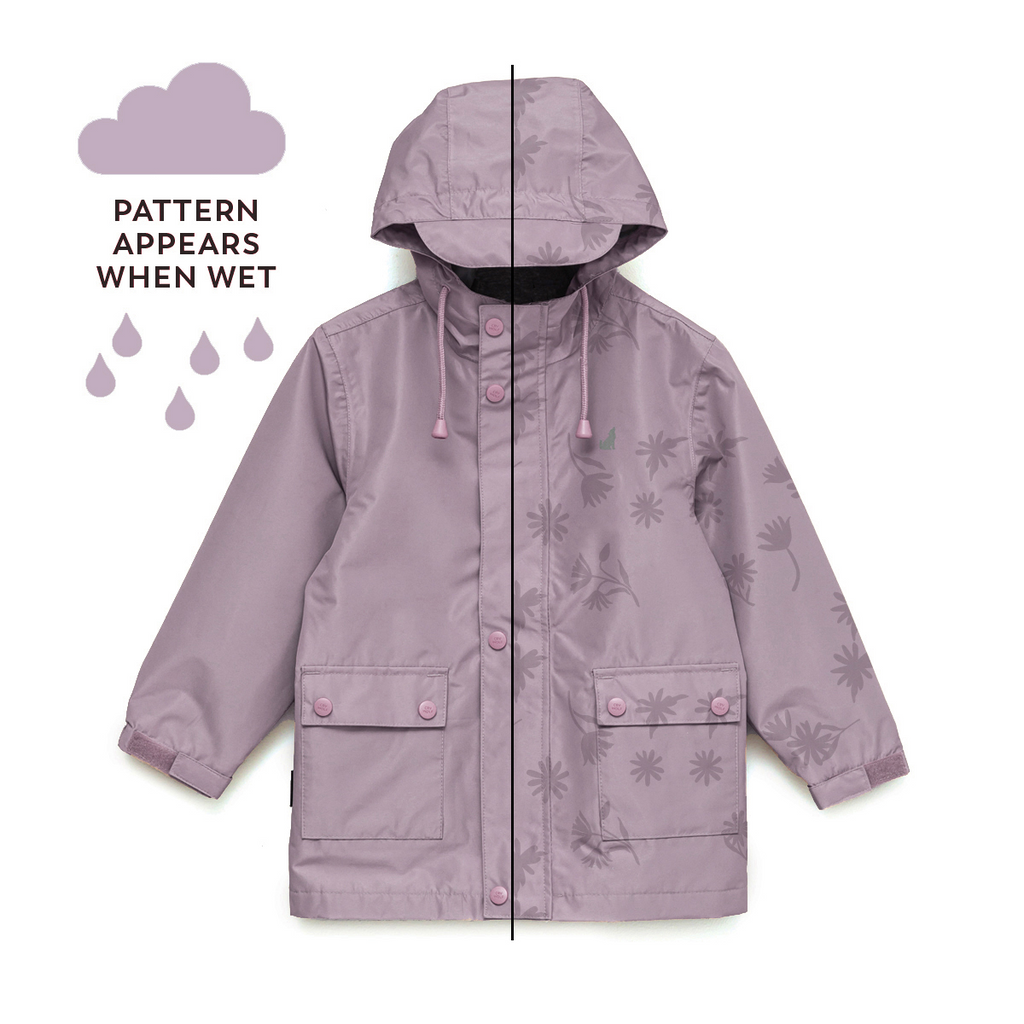 Girls purple rain jacket sales