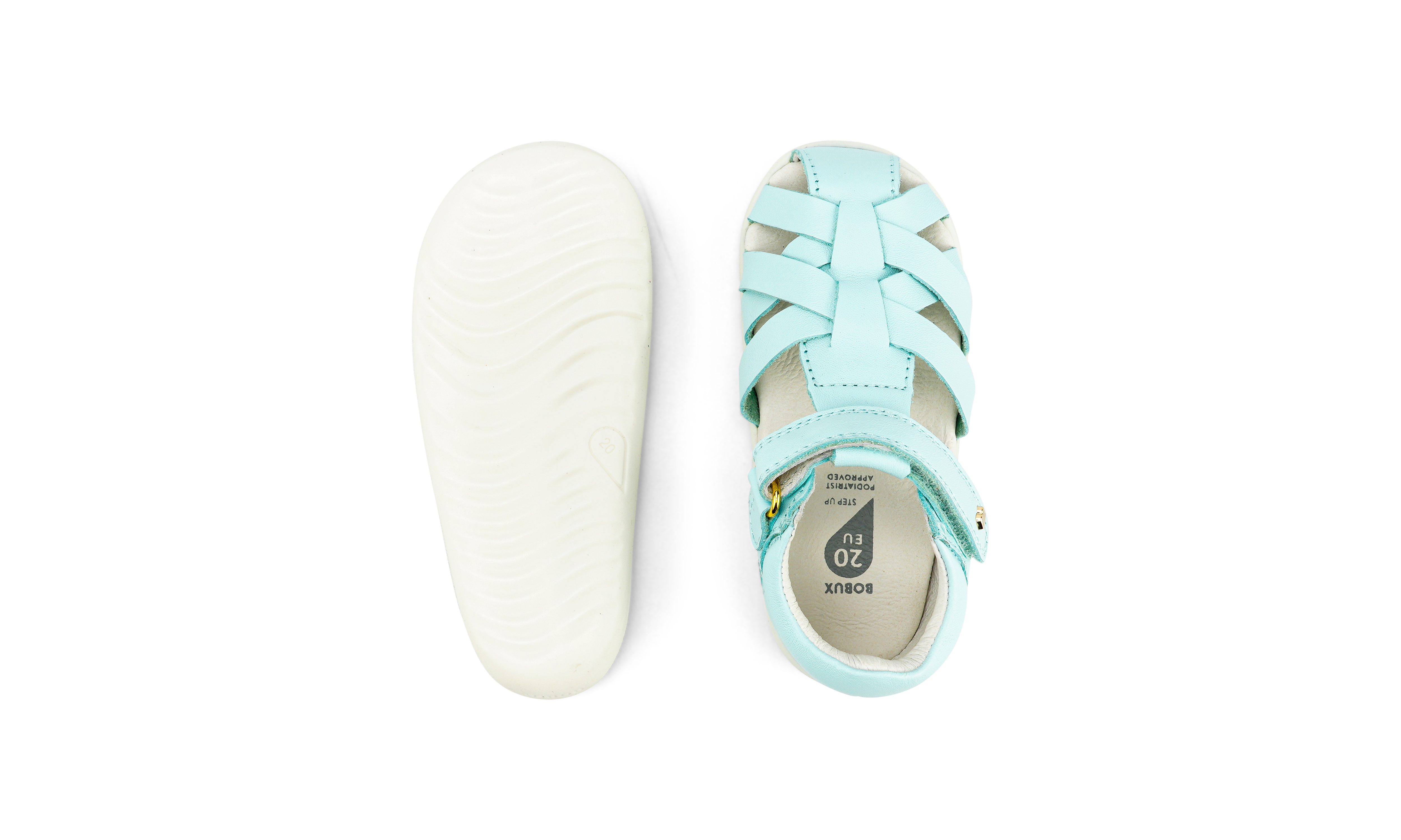 Bobux step up tropicana 11 sandal mist in blue