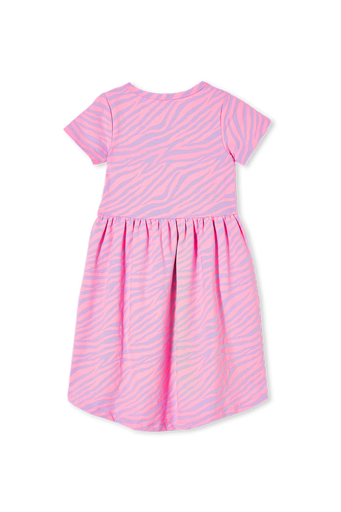 Milky zebra dress in pink