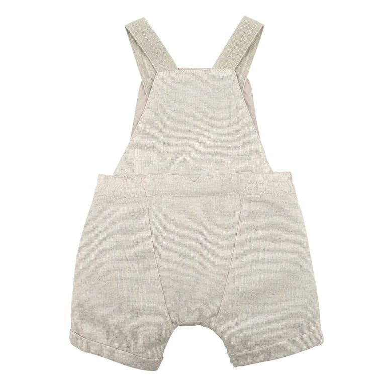 Bebe Edward Embroidered shortall in oat marle