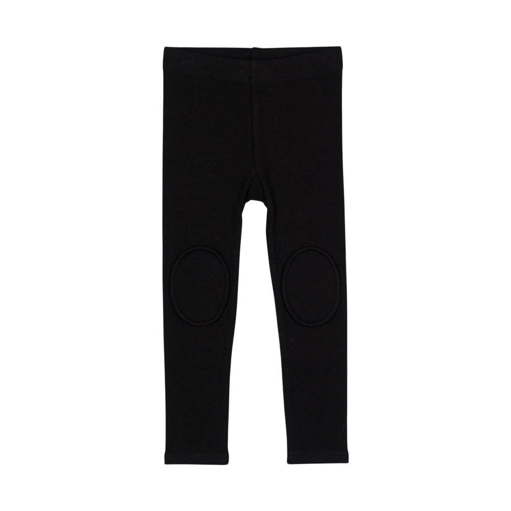 Rock Your Baby Black Knee Patch Tights in Black