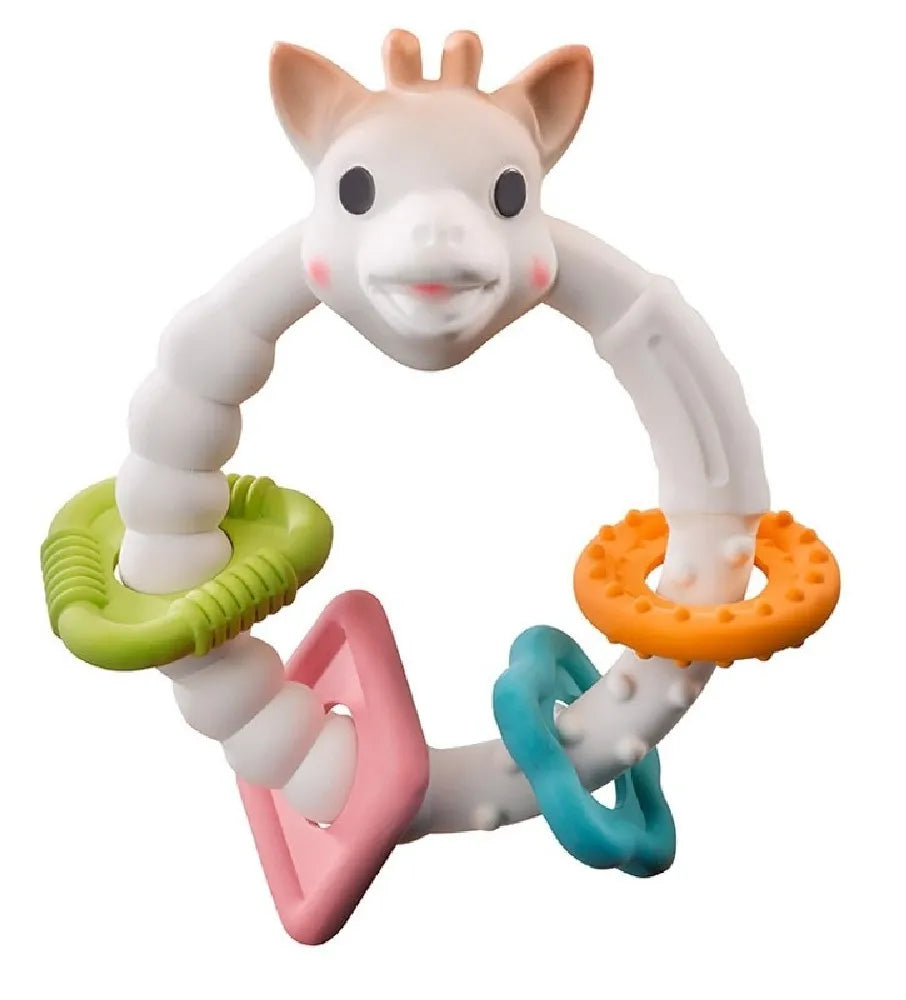 Sophie Le Giraffe So Pure Color Rings in cream
