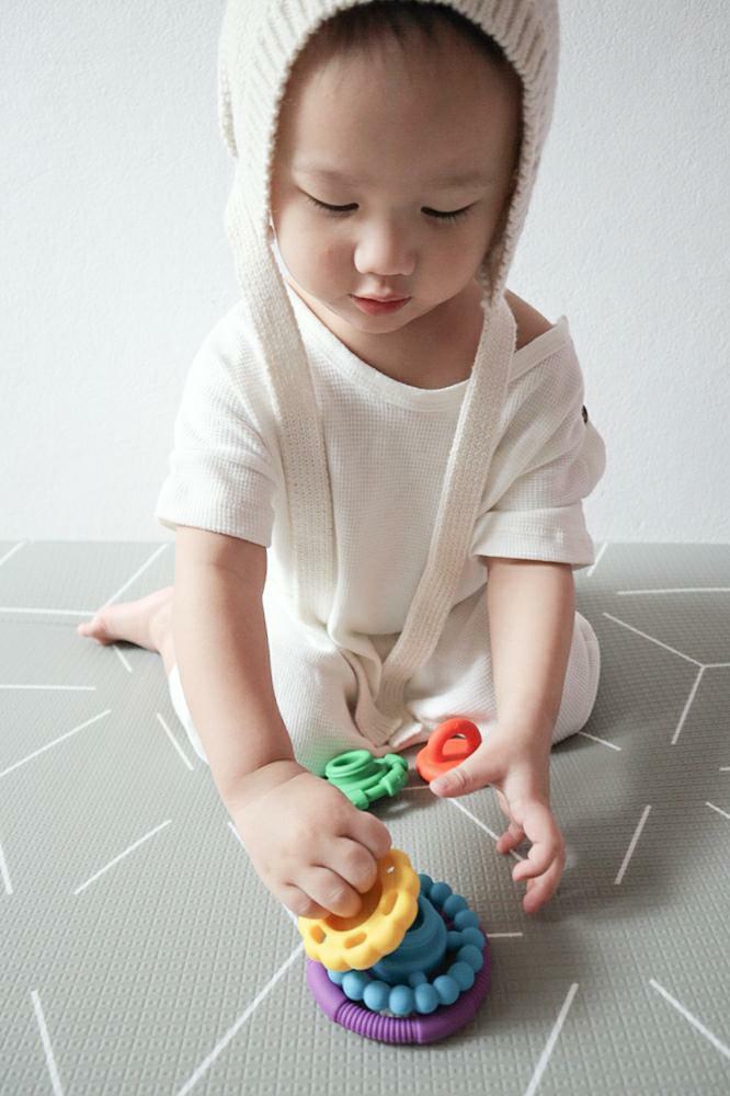 Jellystone Rainbow Stacker and Teether Toy - Brights