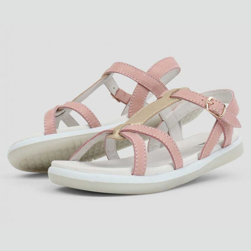 Bobux Kid+ Pixie Sandals Blush + Misty Gold