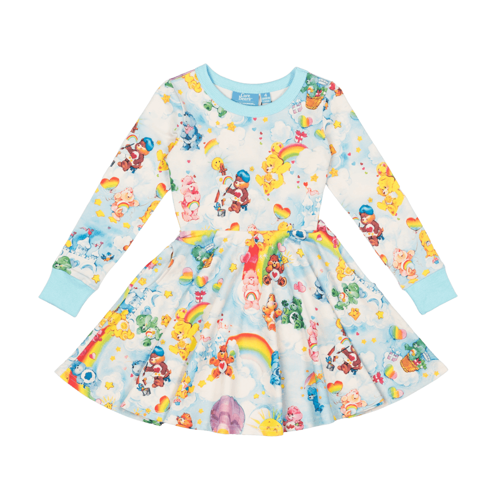 Rock your baby Care Bears reach for the stars LS waisted dress