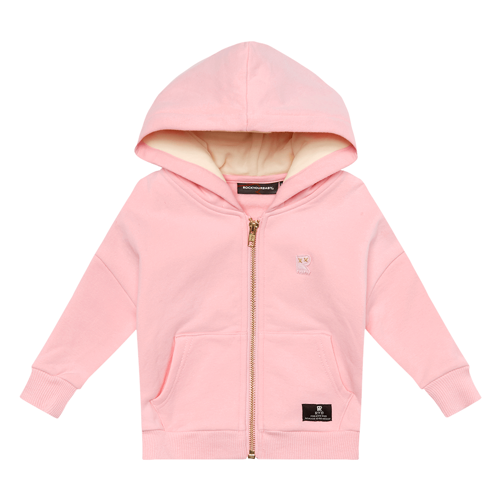 Rock Your Baby Fairy Wing Baby Hoodie in pink