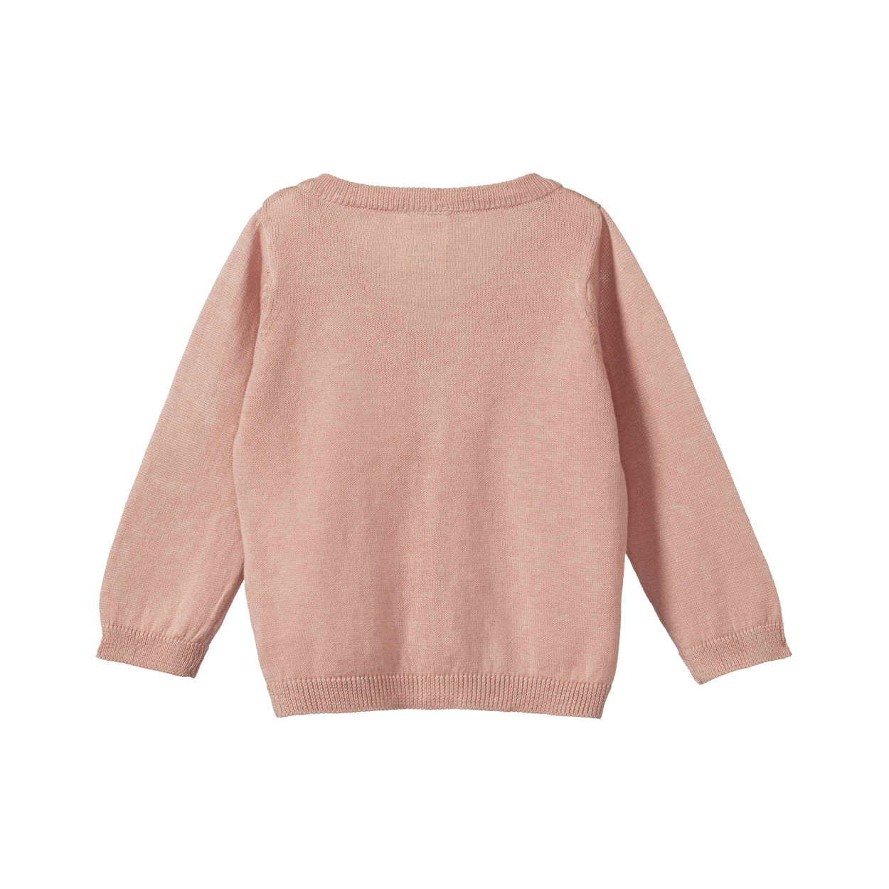 Nature baby light cotton knit cardigan tulip in pink
