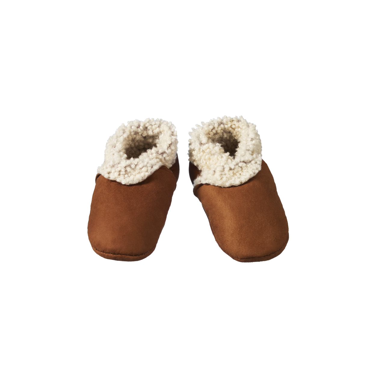 Nature Baby Lambskin Booties Cinnamon in Brown