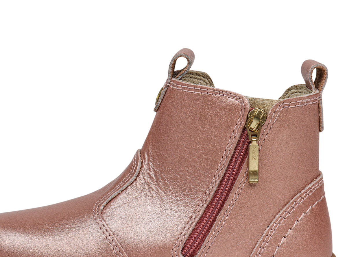 Bobux Kids+ Jodhpur Boot Rose Gold in pink