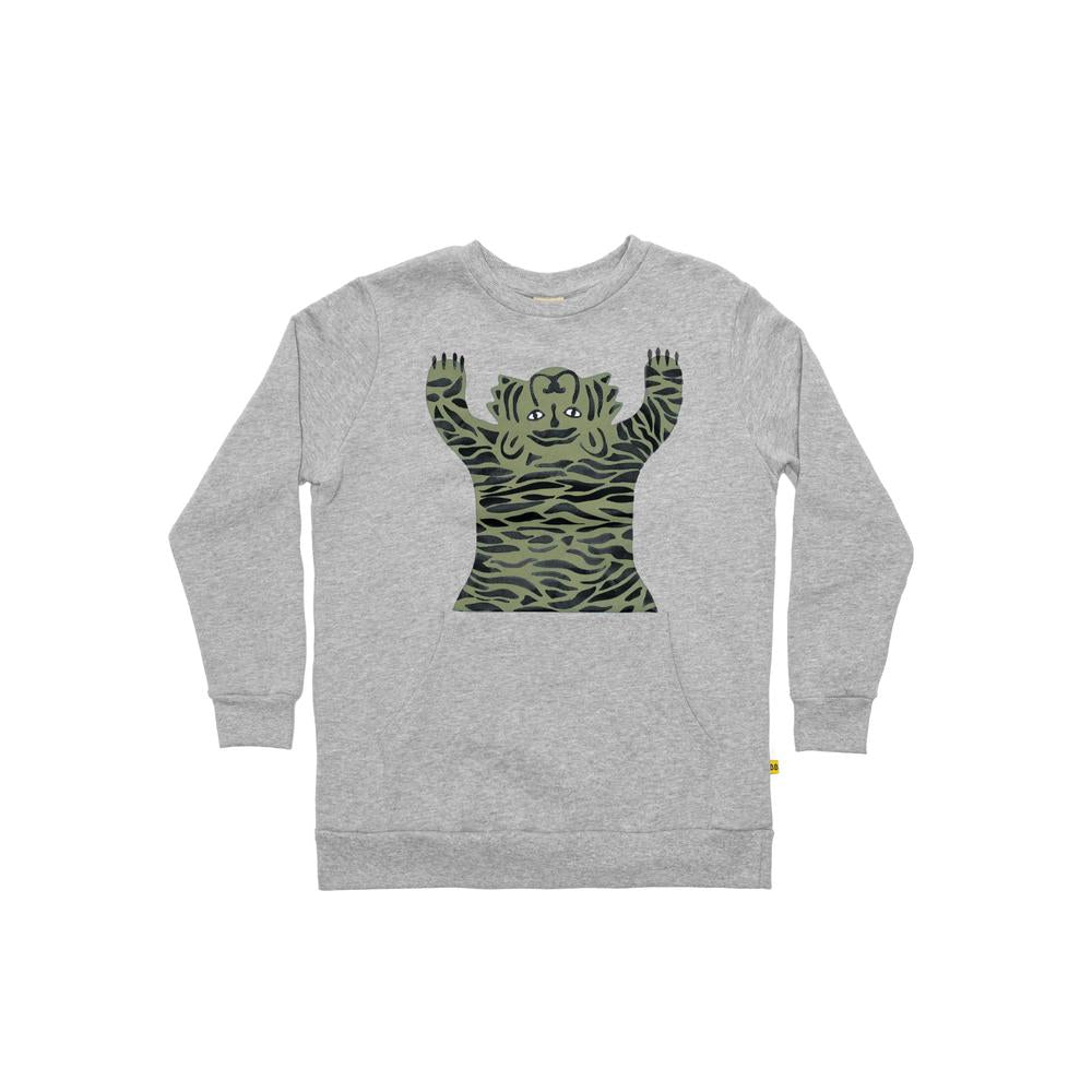 Band of Boys Jumper Easy Tiger Pocket Crew in Grey