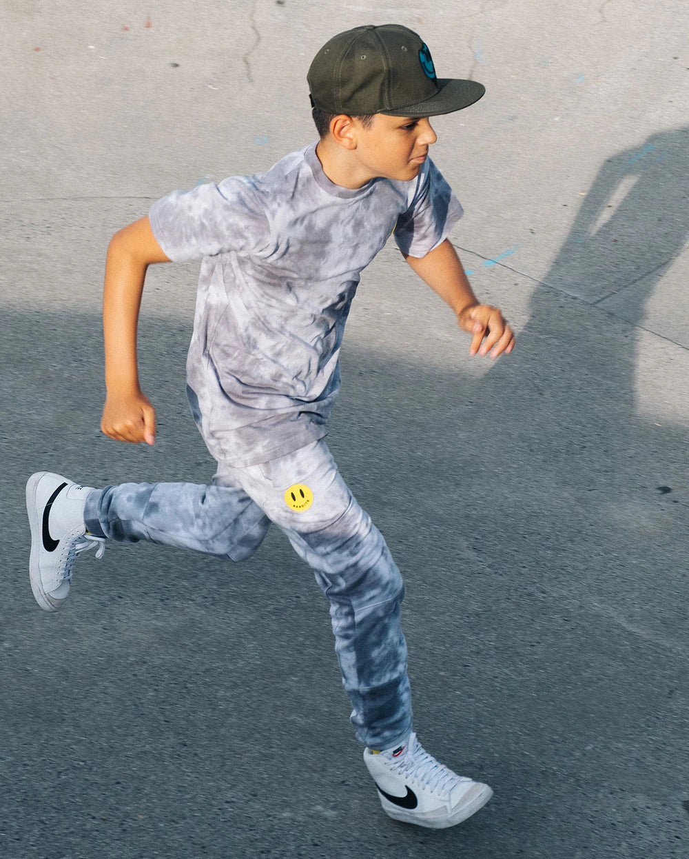 Band of Boys Bandits Smiley Grey Tie Dye Joggers