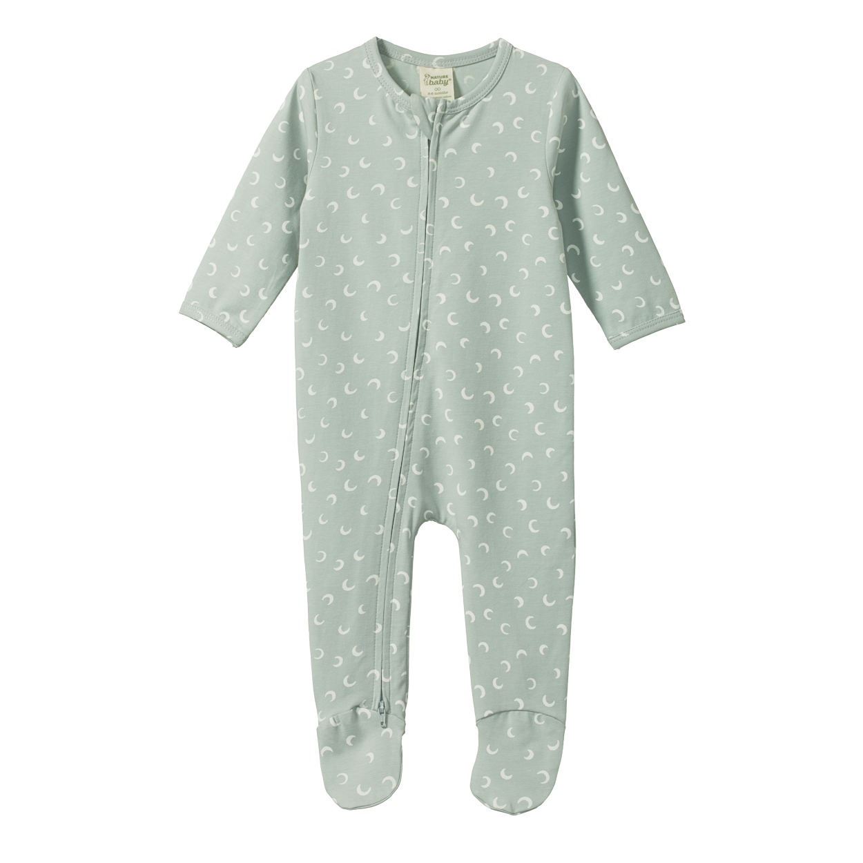 Nature Baby Dreamland suit mini crescent moon mist print