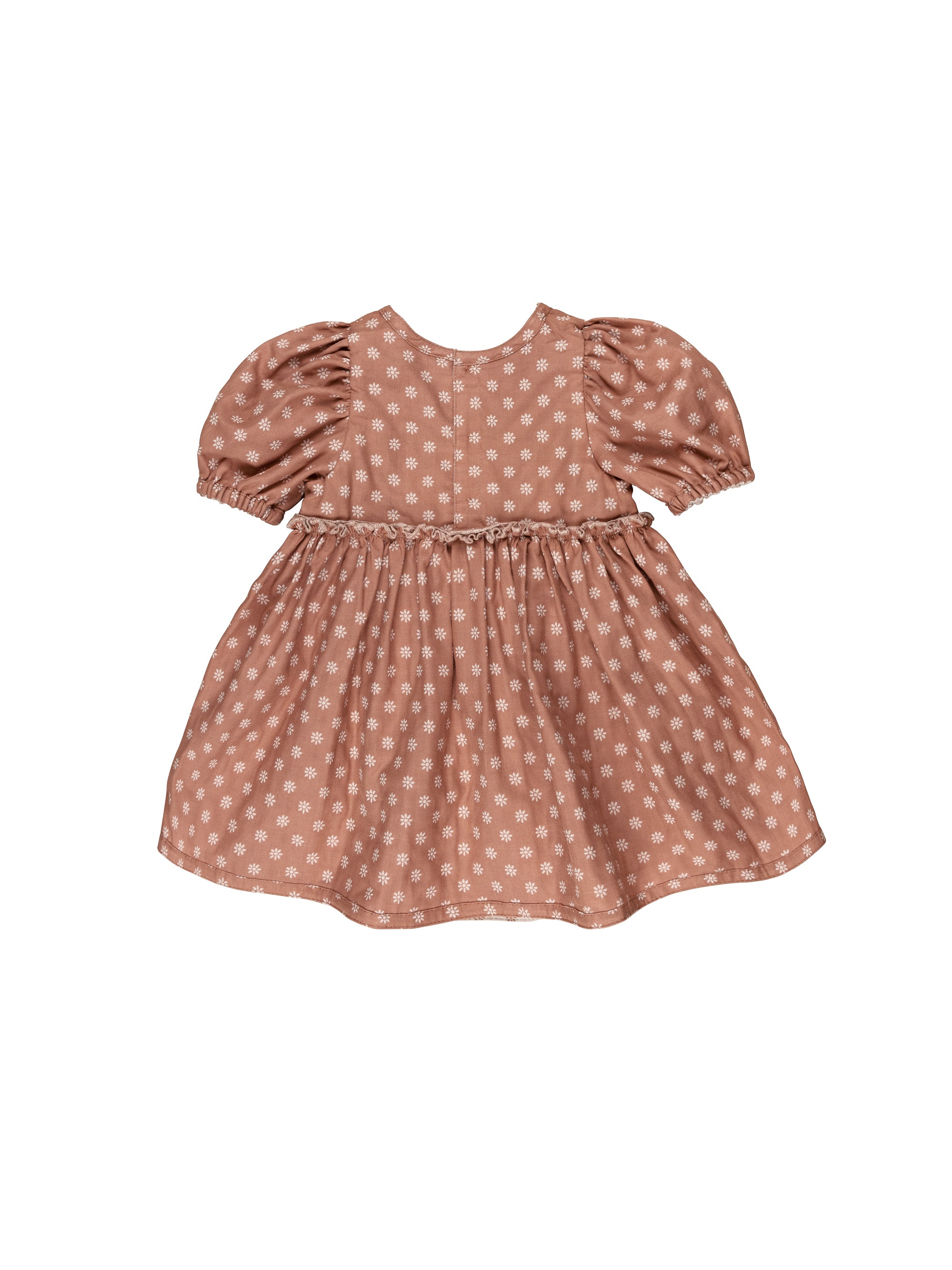 Huxbaby Reversible Puff Sleeve Dress Daisy Muslin