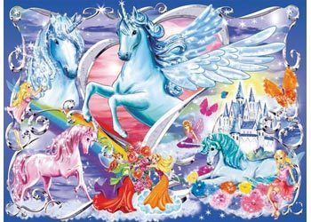 Ravensburger Puzzles - Amazing Unicorns 100 Pc puzzle.