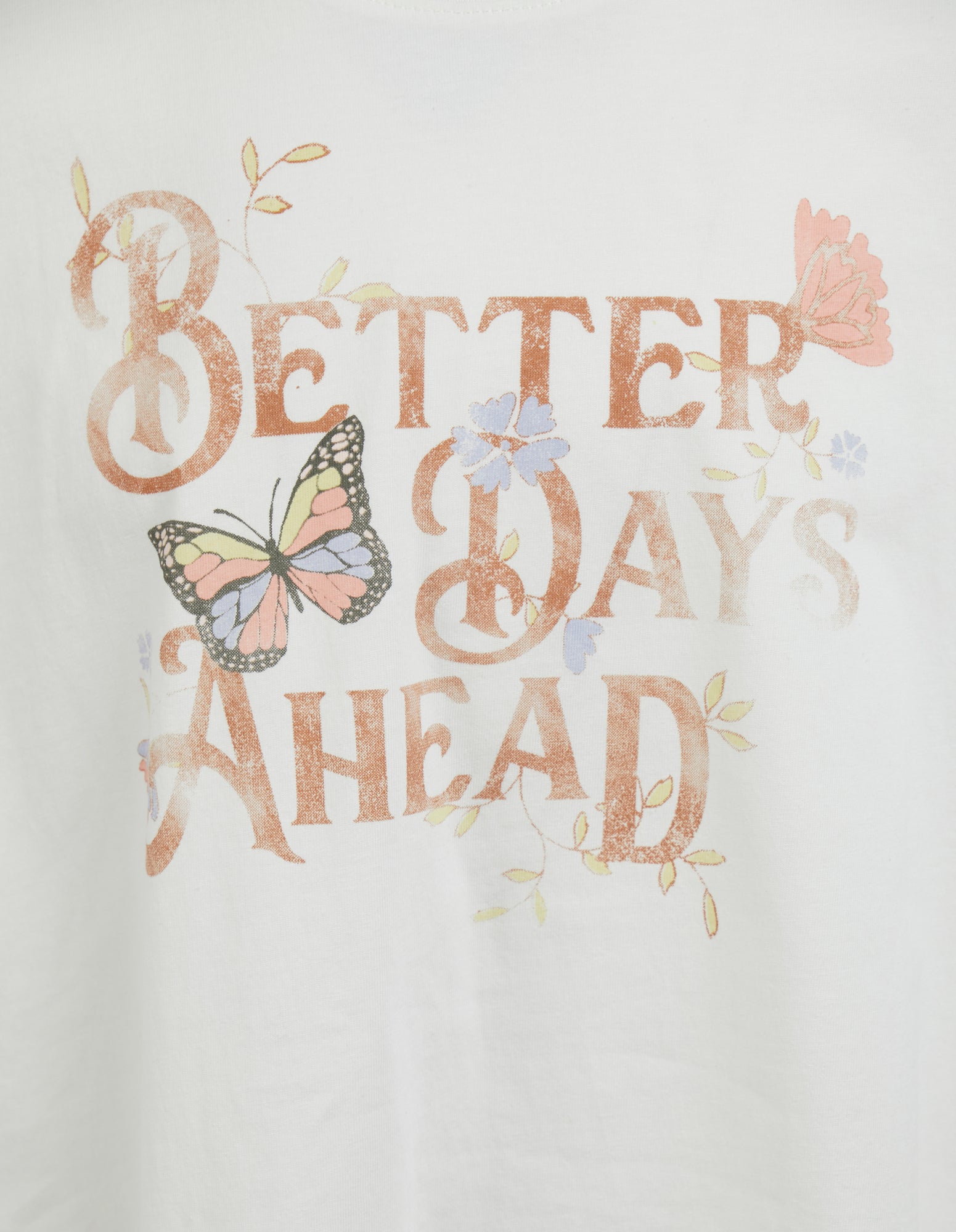 Eve Girl better days t-shirt in vintage white