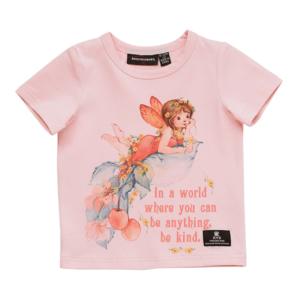 Rock Your Baby Be kind Baby  T-Shirt in pink