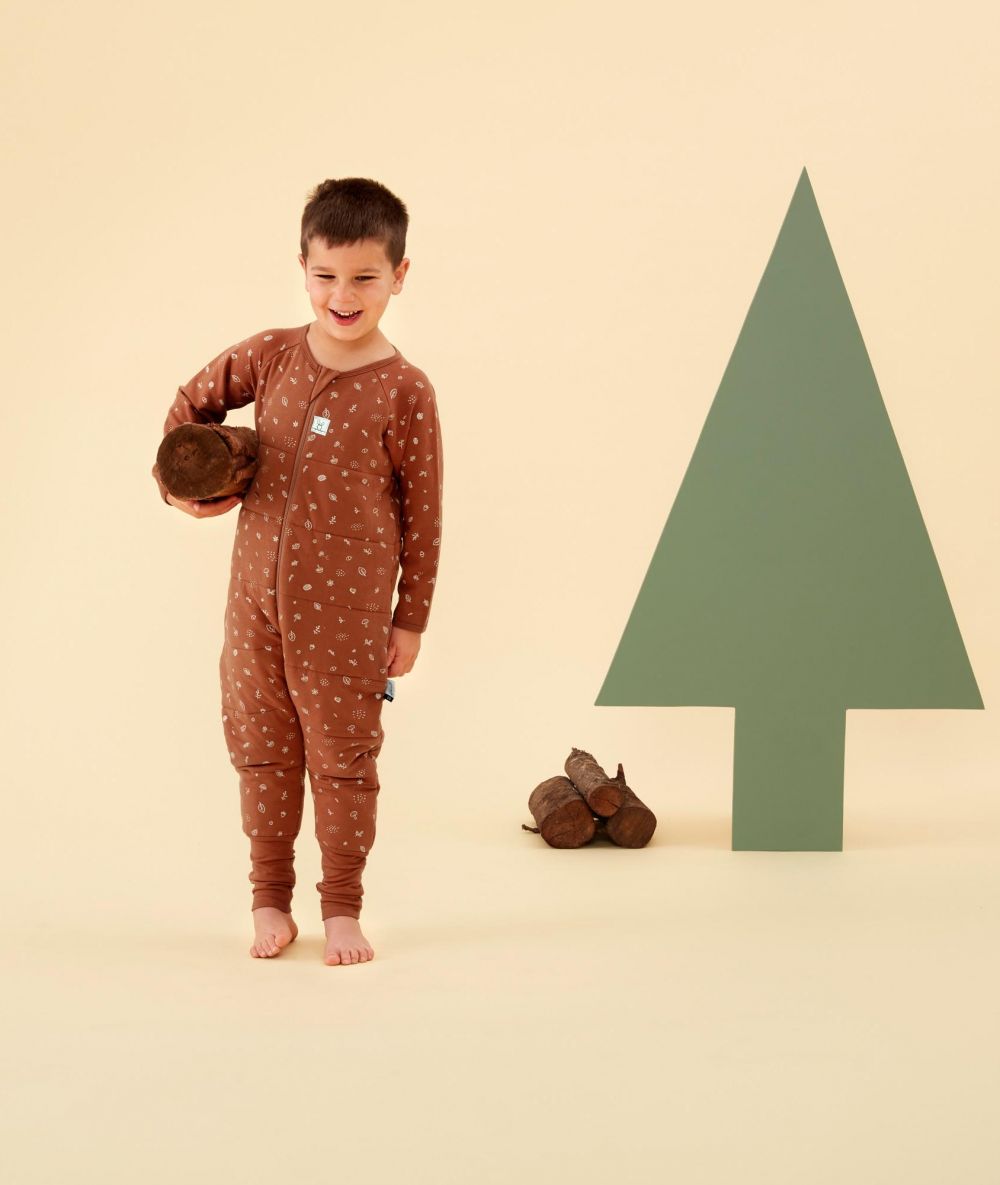 ErgoPouch Sleep Onesie 2.5 Tog Acorn in Brown