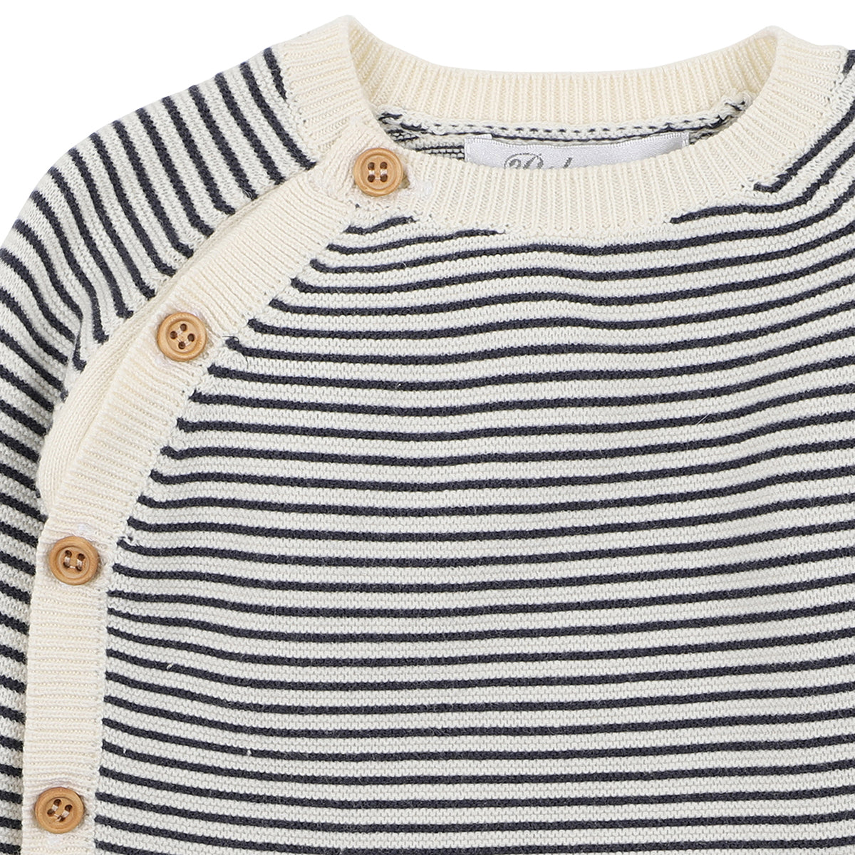 Bebe Levi stripe jumper in navy