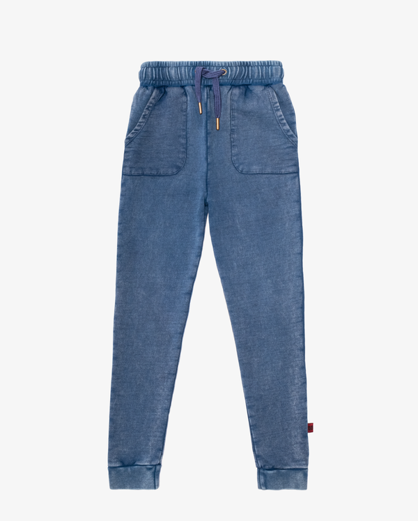 Band of Boys Bandits Skinny Track Pants in Vintage Blue