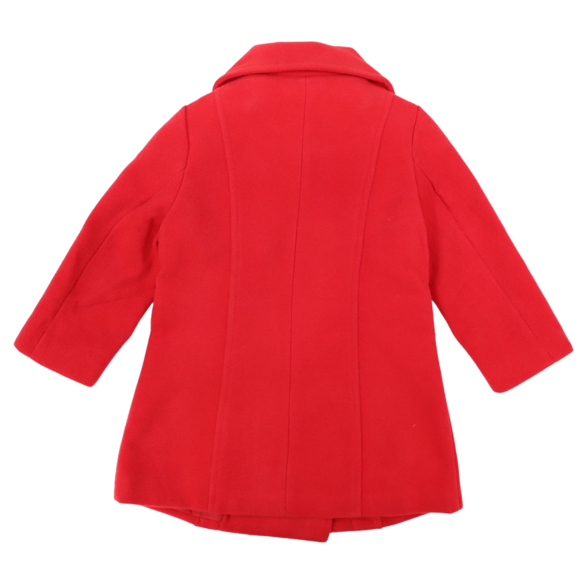 Korango Long overcoat in red