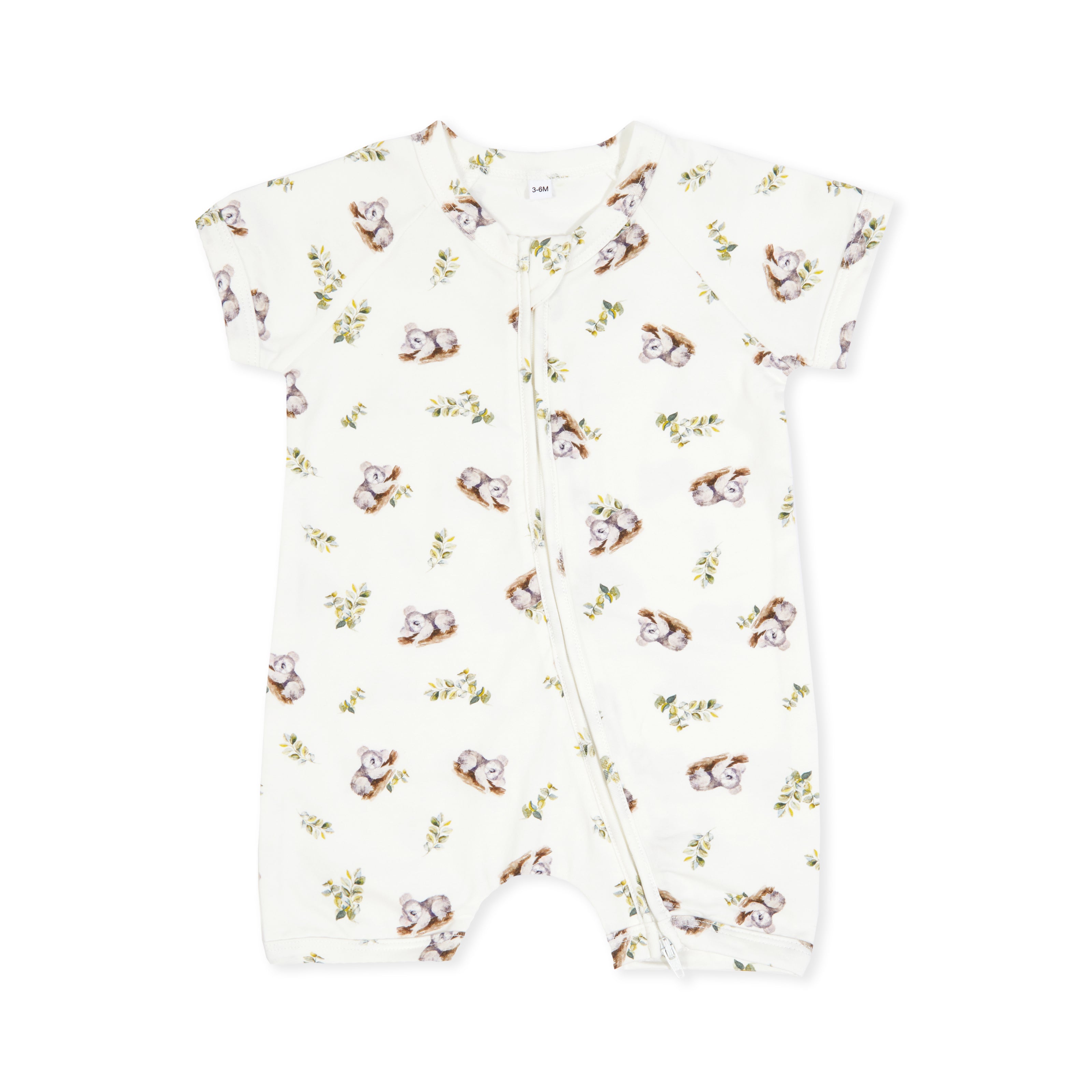 Indigo & Lellow Grayson Short Zipsuit - Sleepy Koala