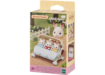 Sylvanian Families triplets stroller