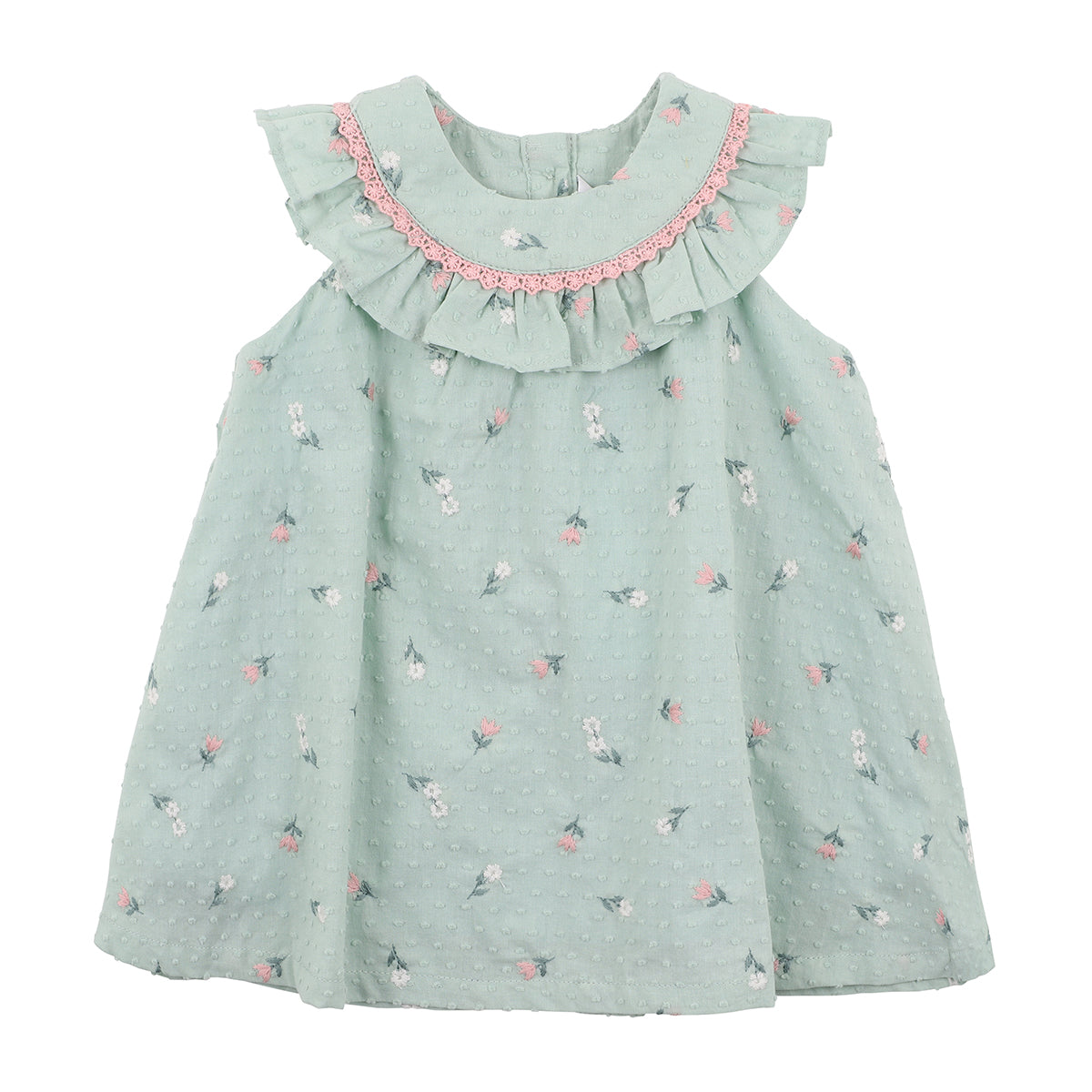 Bebe Hana embroidered dress mint in green