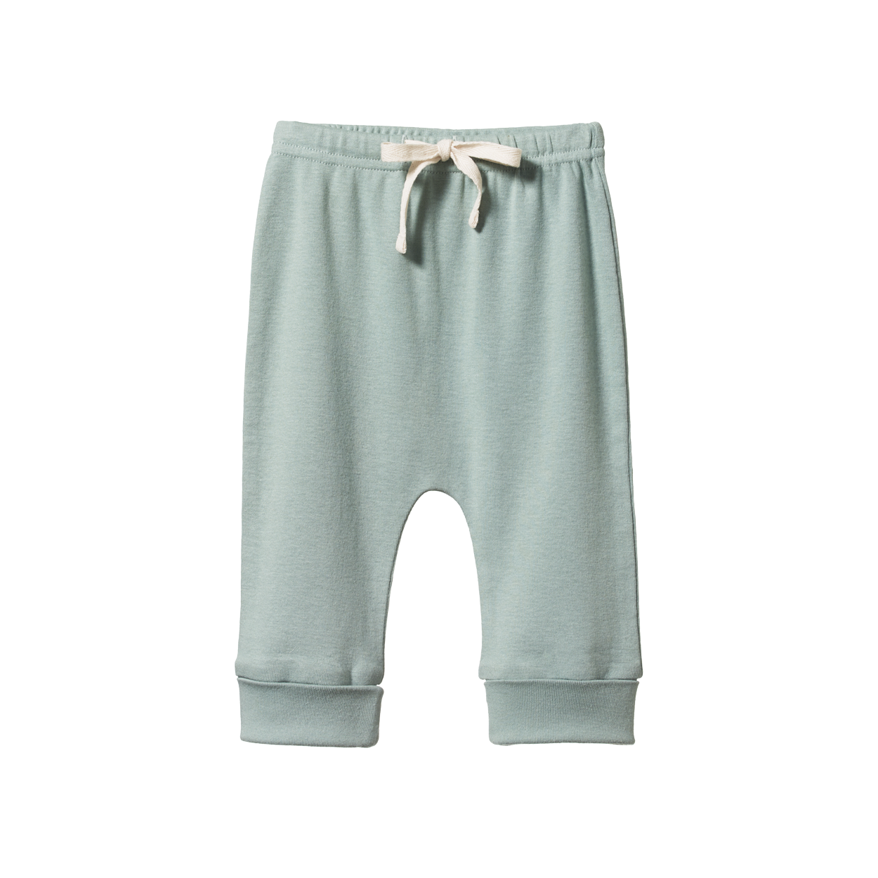 Nature Baby drawstring pants lagoon in green