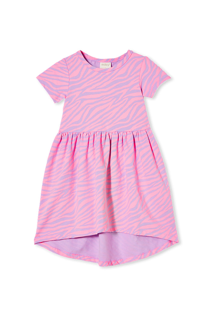 Milky zebra dress in pink