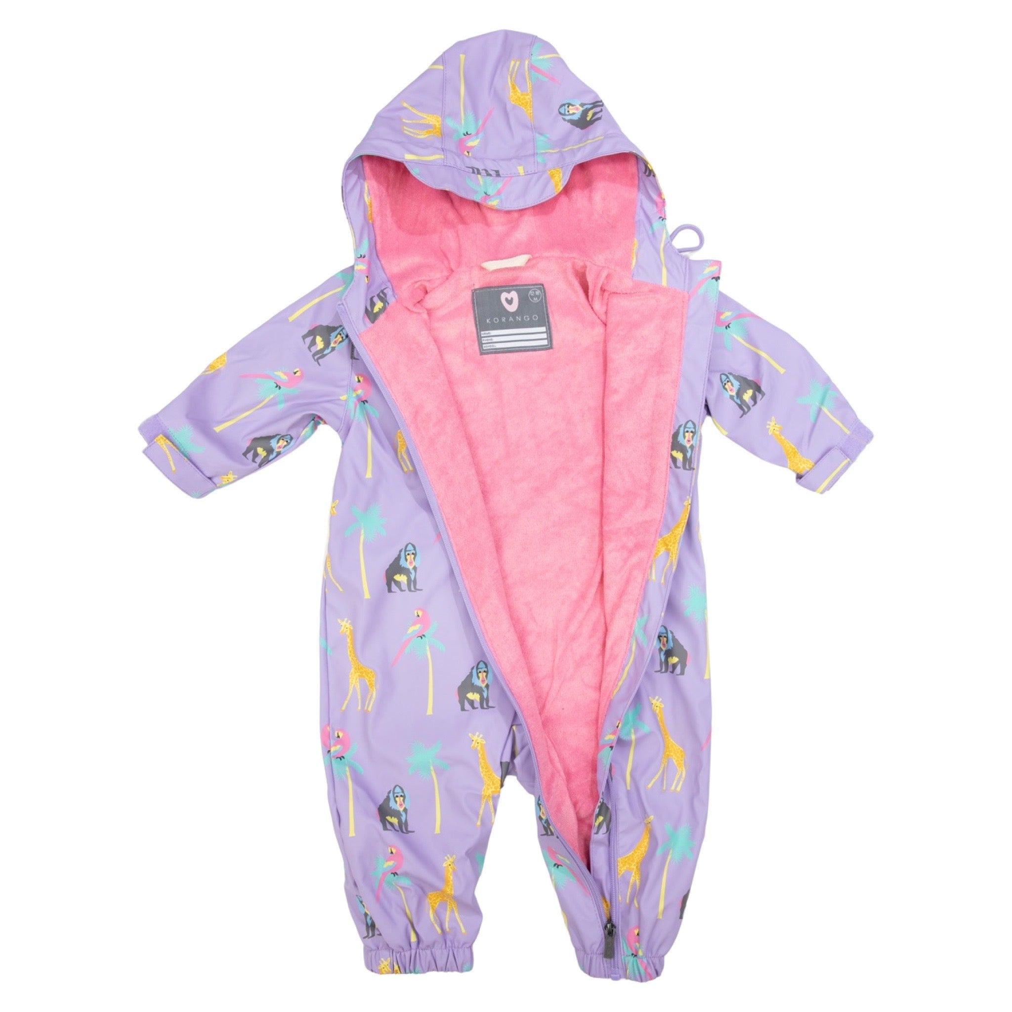 Korango Safari Rain Suit in Lilac Multi