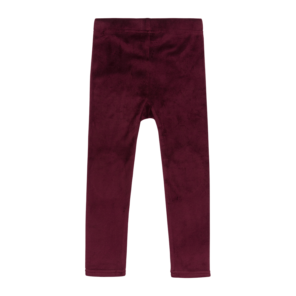Rock Your Baby Velvet Knee Patch Leggings Plum