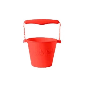 Scrunch bucket neon coral in orange