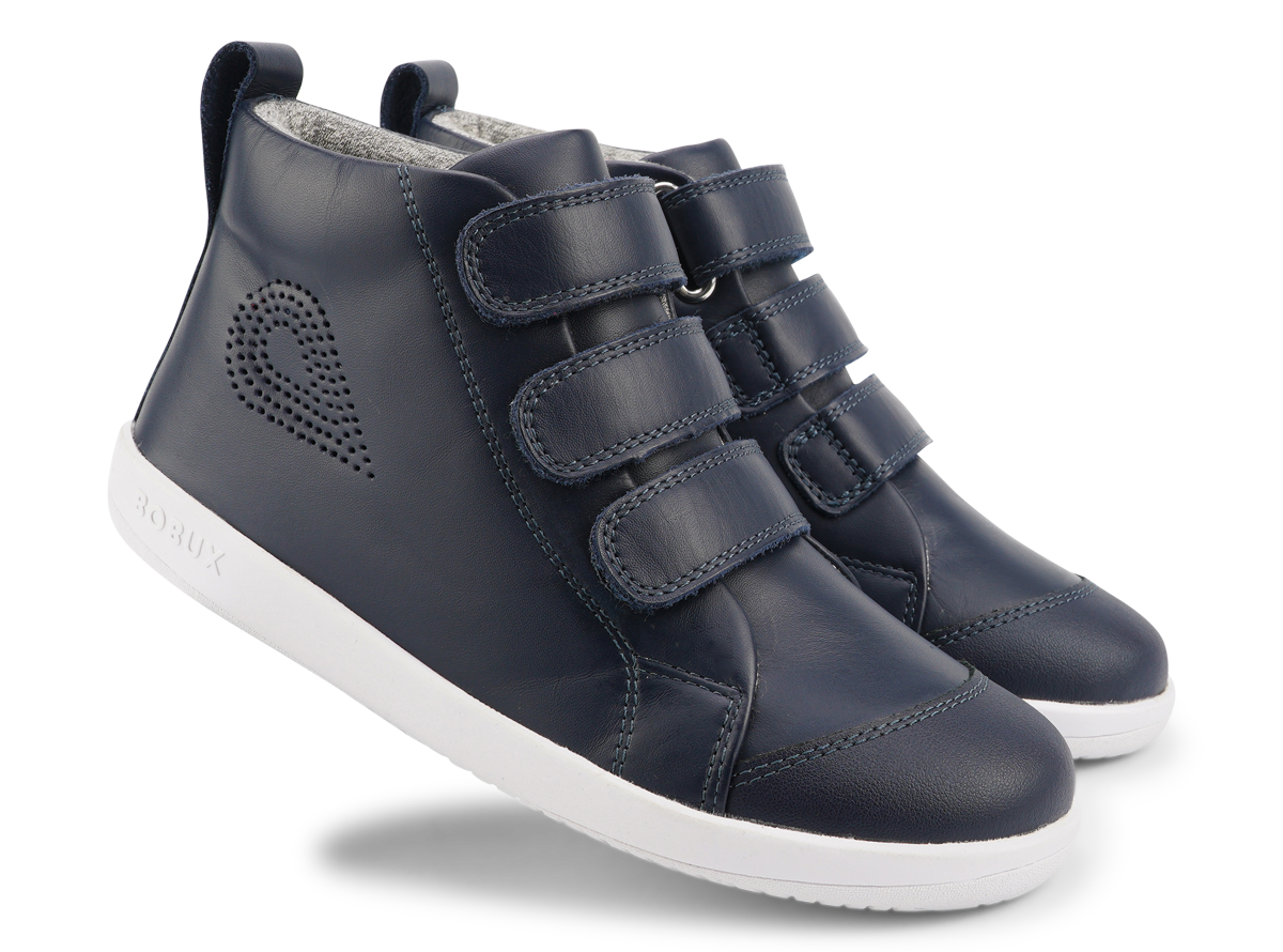 Bobux Kid+ Hi Court Boots Navy in Blue