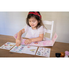 Djeco Miss Lilyruby Tinyly Removable Stickers Set