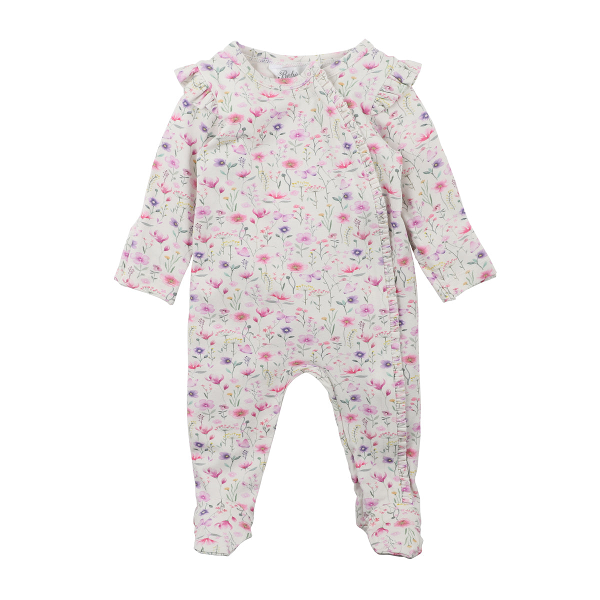 Bebe lucie zip onesie lucie print in multicolour