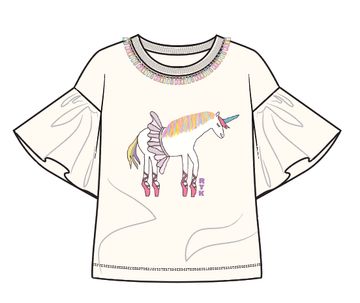 Rock Your Baby Meadow Bell Sleeve Tee in cream