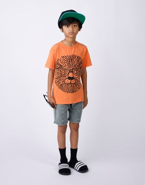 Minti Messy Lion Tee in orange