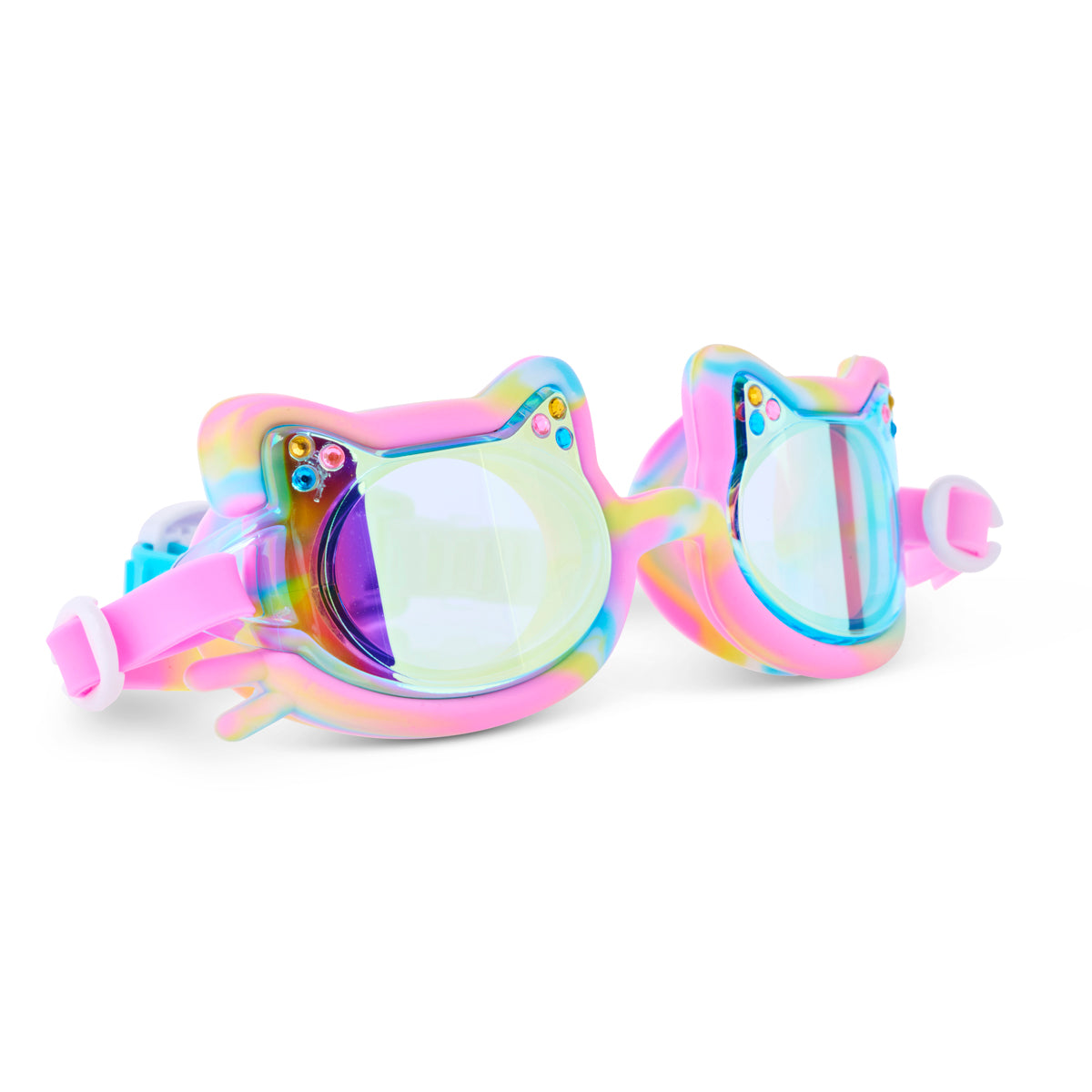 Bling2o Tie-Dye Tabby Swim Goggles - Meowberry Breeze
