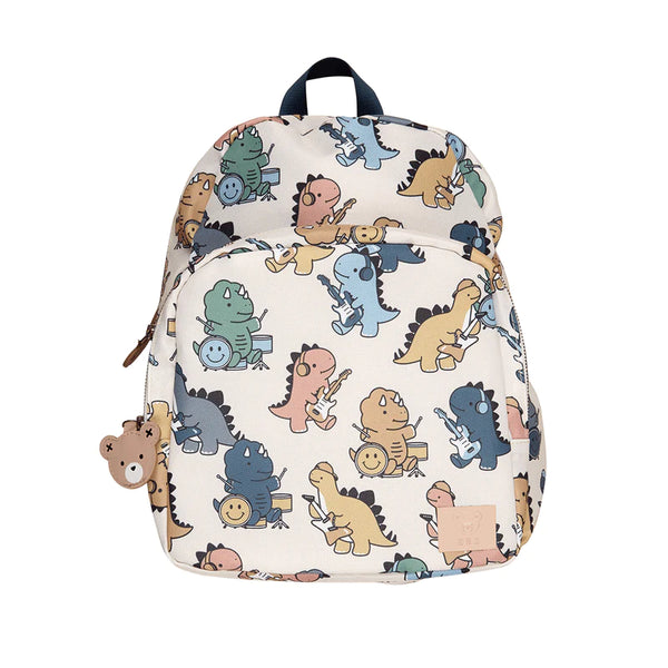 Huxbaby Dino Band Backpack (One Size) in Almond Milk