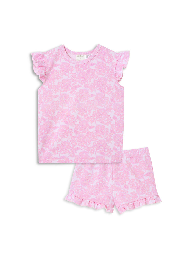 Milky Paisley Pyjamas Pink in Multi