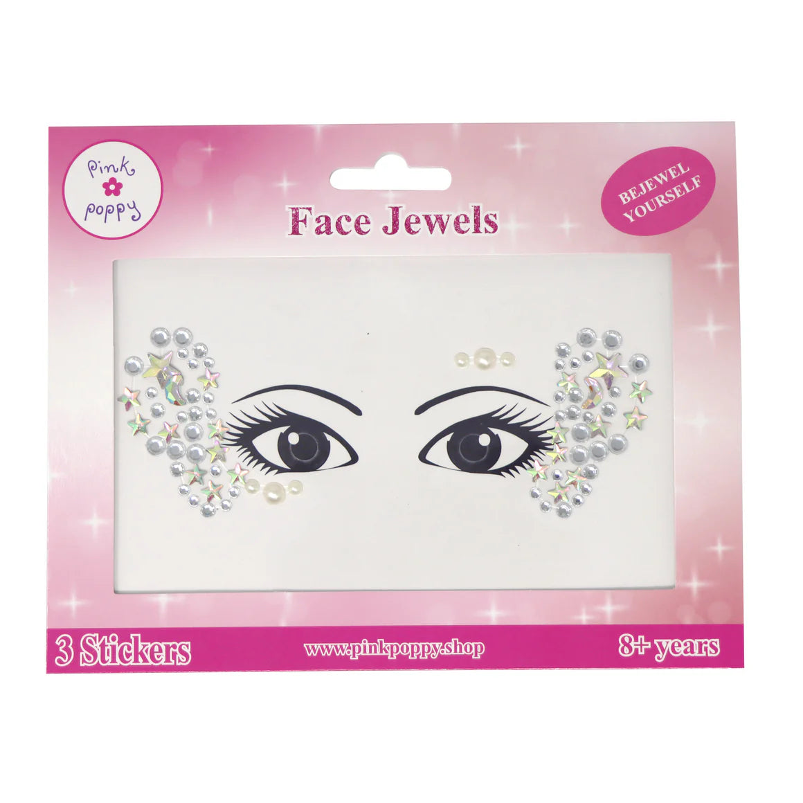 Pink Poppy Midnight Face Jewels